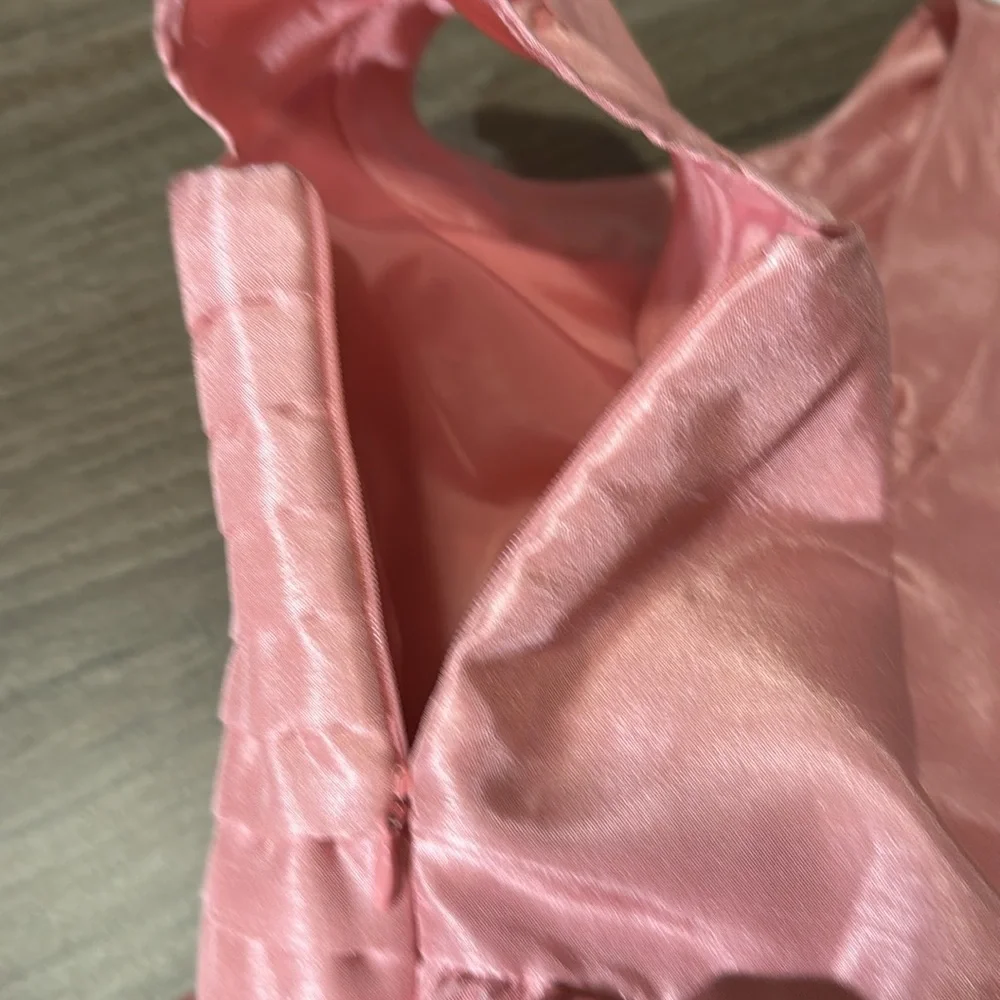 Gymboree dress Pink Sleeveless Kids Dress with Bow size 4 special occasion lined